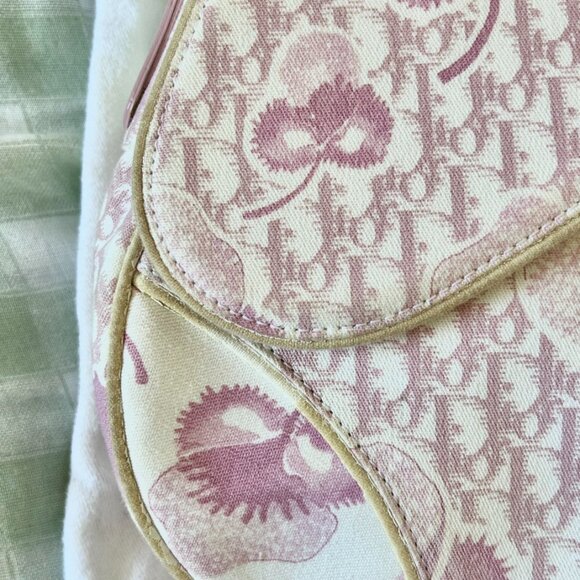 2004 Cherry Blossom Christian Dior Saddle Bag - Picture 3 of 7